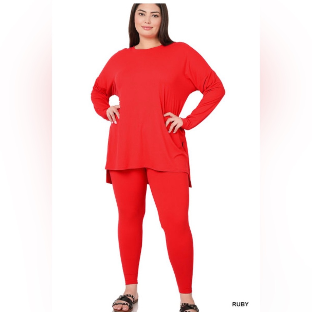 NWT ZENANA BRUSHED DTY PLUS MICROFIBER LOUNGEWEAR SET